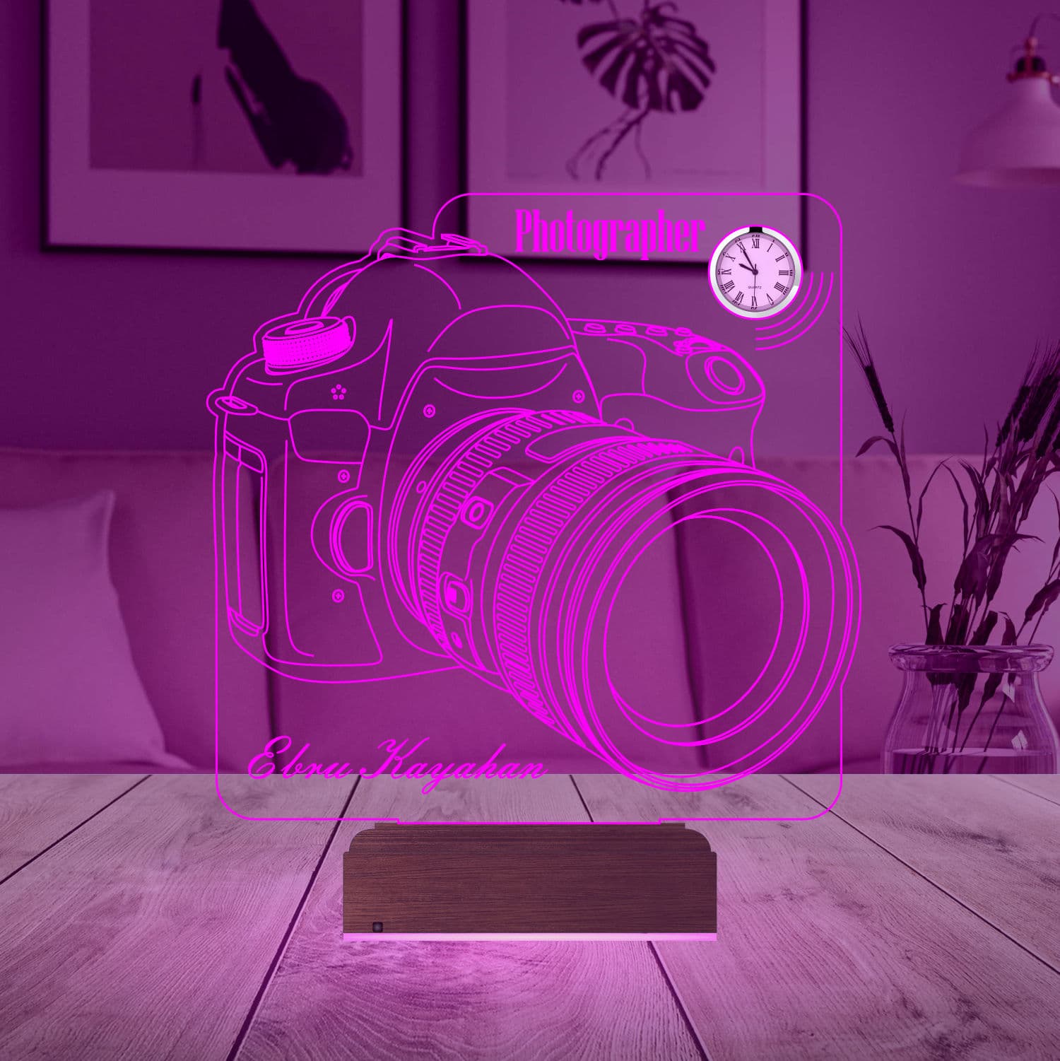 Фотоаппарат — 3D LED Ночник | Подарок фотографу 5