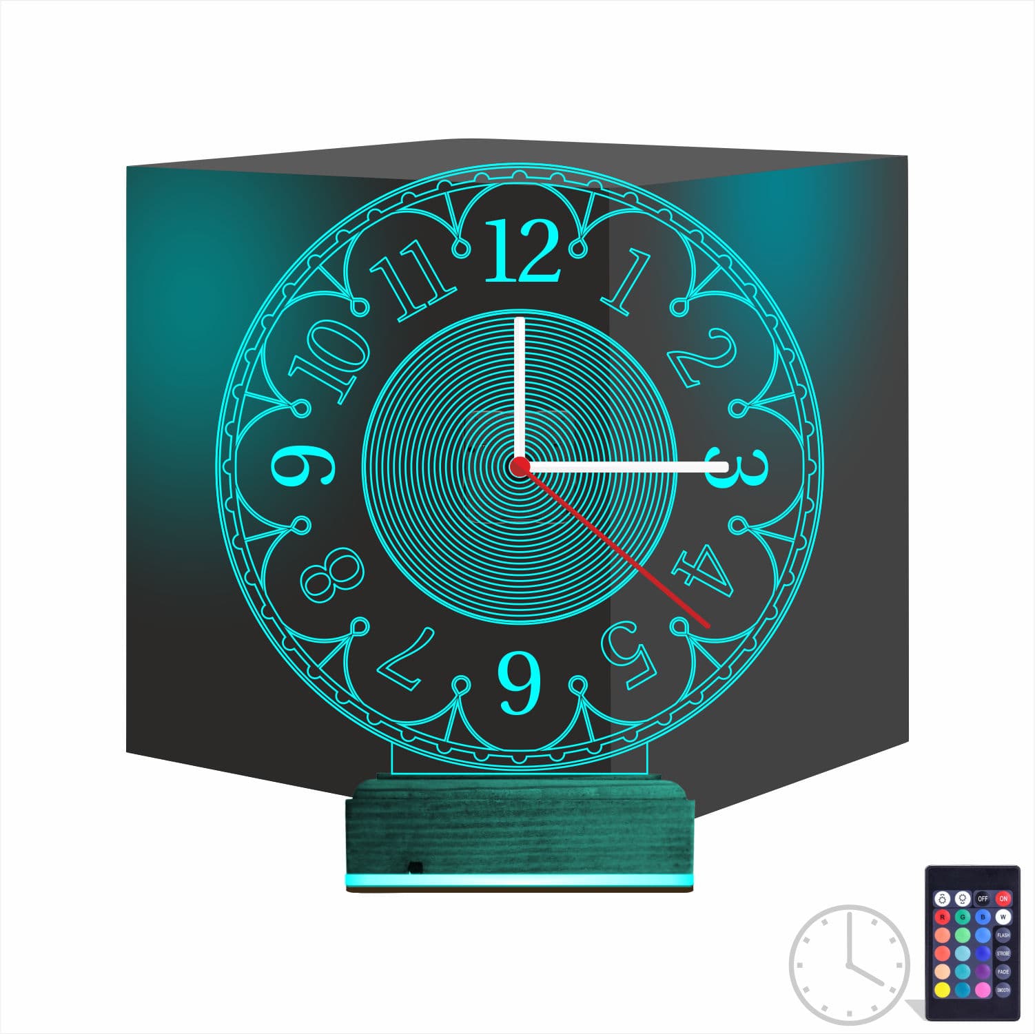 Часы — 3D LED Ночник | Подарок на новоселье 1