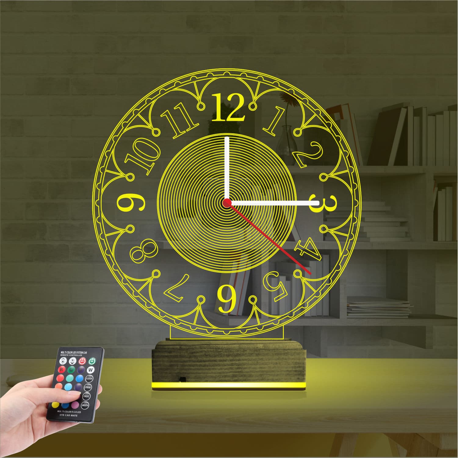 Часы — 3D LED Ночник | Подарок на новоселье 5