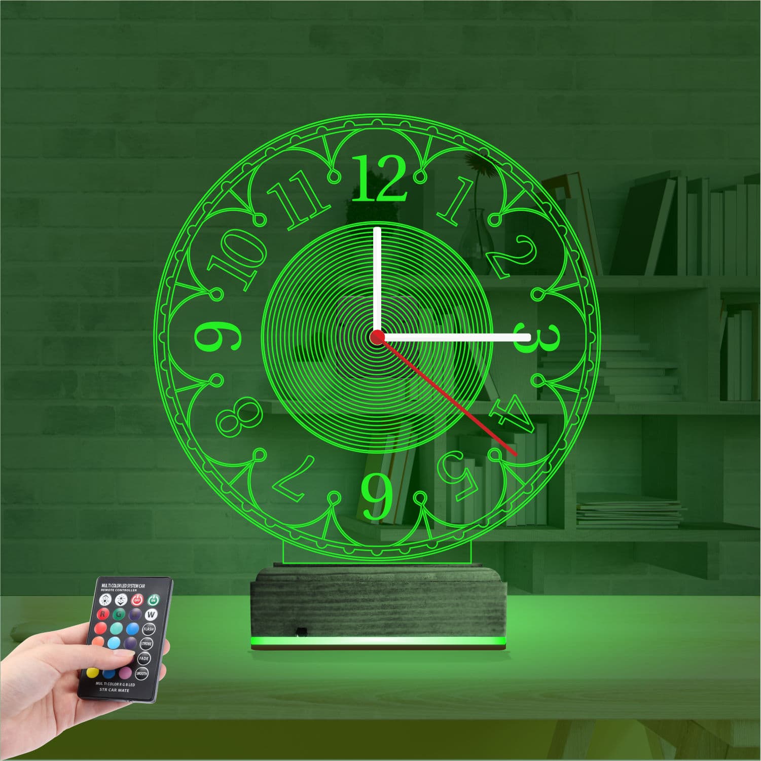 Часы — 3D LED Ночник | Подарок на новоселье 6