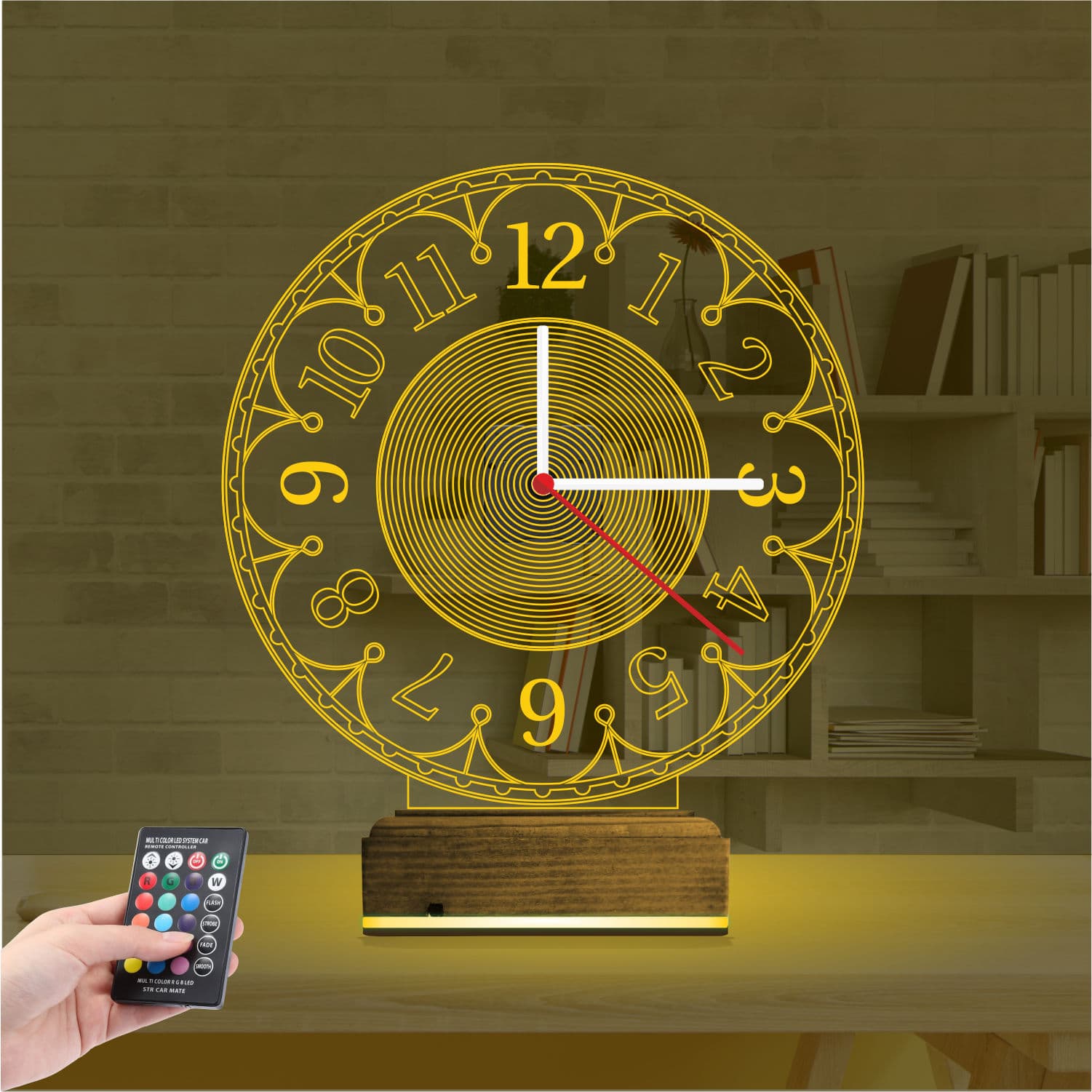 Часы — 3D LED Ночник | Подарок на новоселье 8