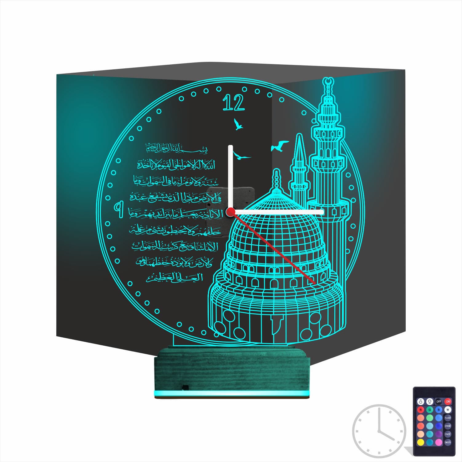 Мечеть и Аятуль Курси — 3D LED Ночник | Подарок верующим 1