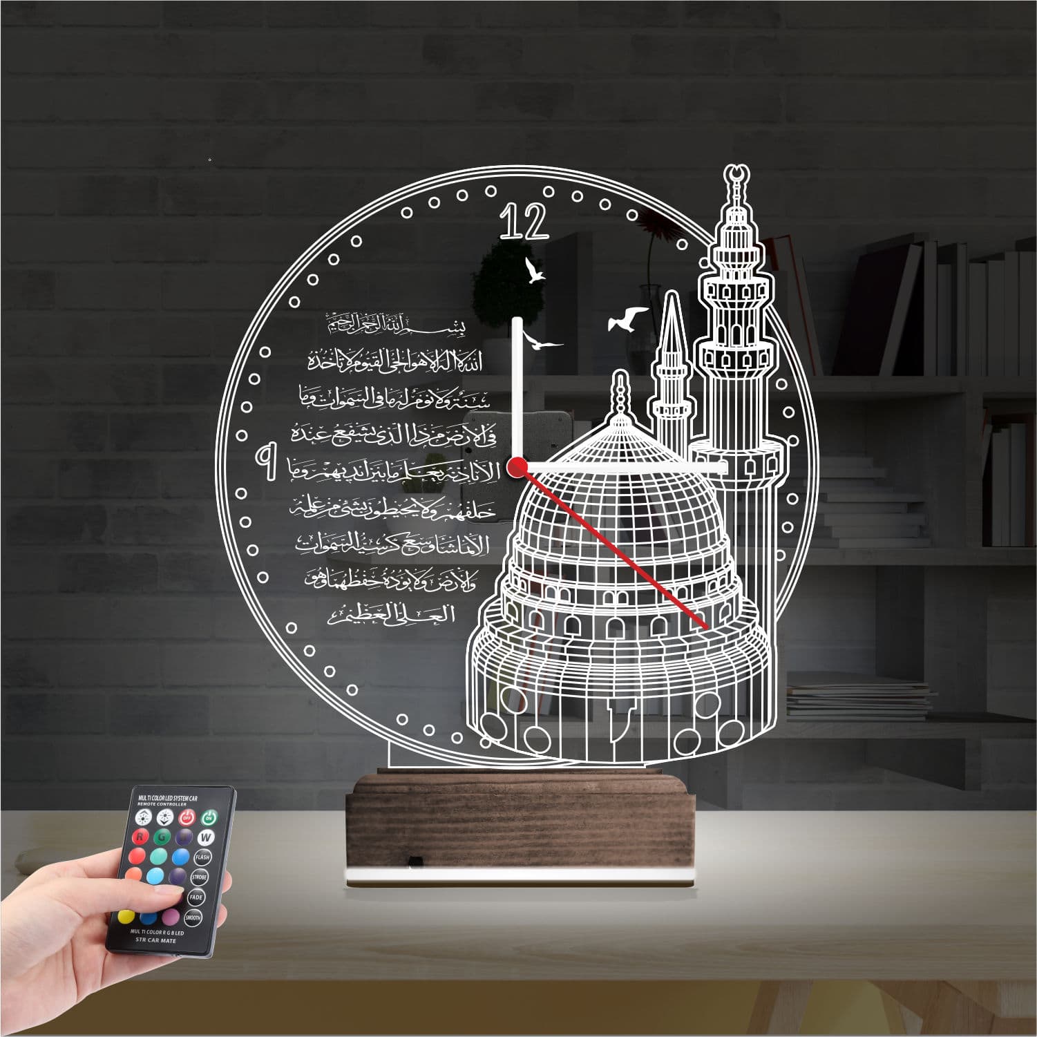 Мечеть и Аятуль Курси — 3D LED Ночник | Подарок верующим 2