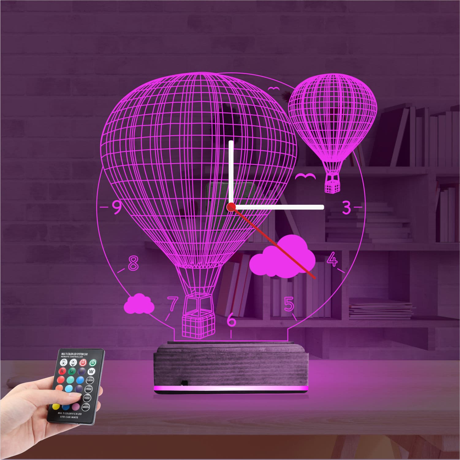 Воздушные шары с часами — 3D LED Ночник | Подарок детям 4