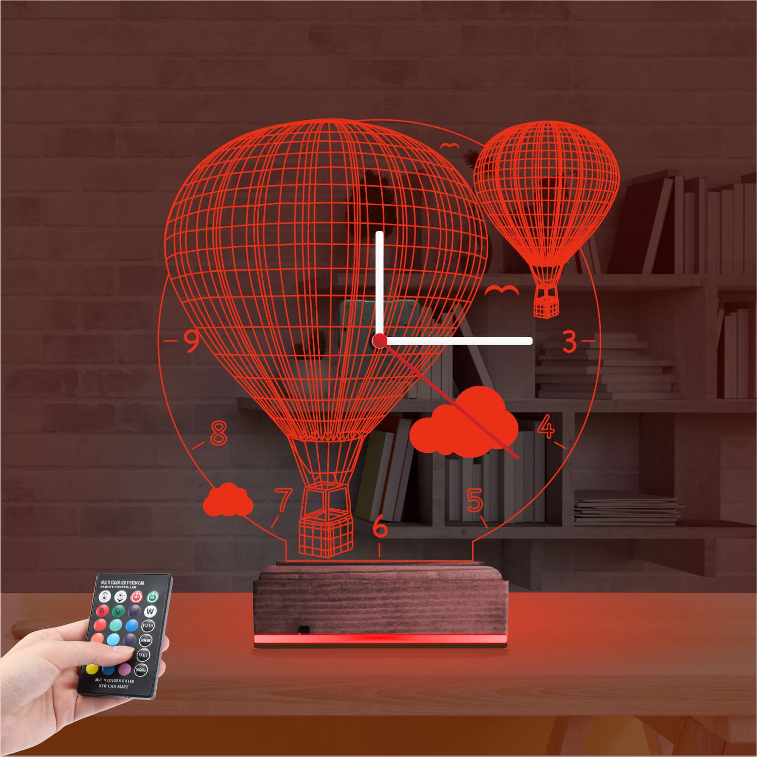 Воздушные шары с часами — 3D LED Ночник | Подарок детям 7