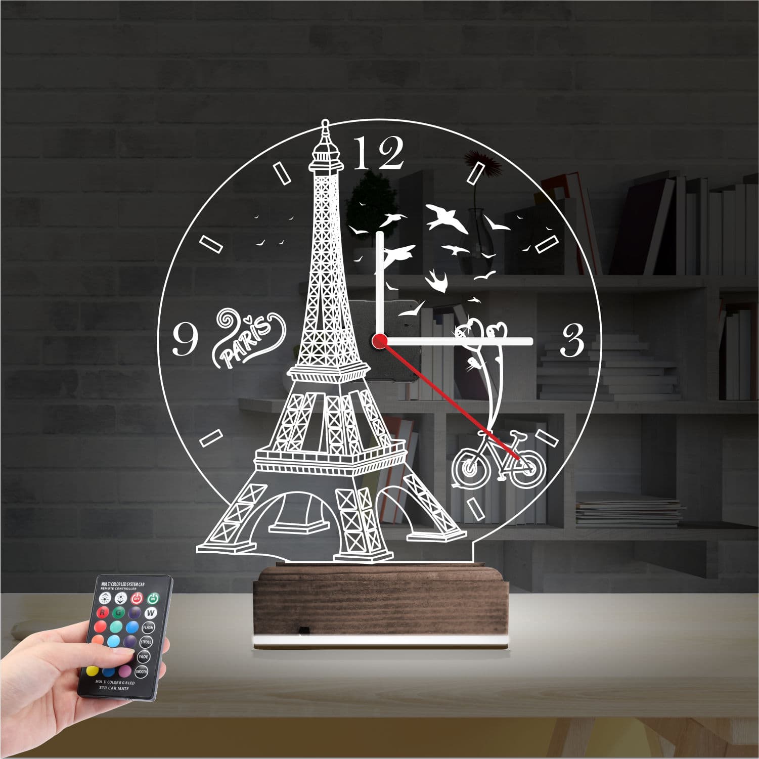 Эйфелева башня — 3D LED Ночник | Романтический подарок 2