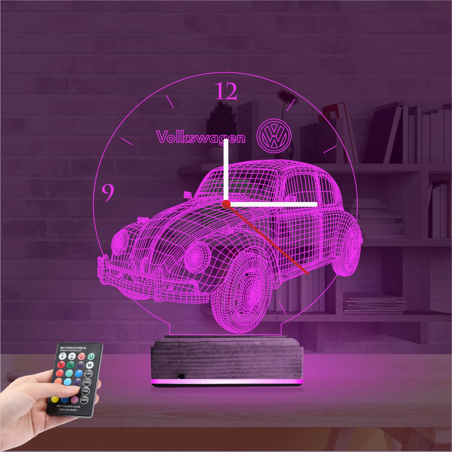 Фольксваген Жук — 3D LED Ночник | Подарок автолюбителю 4