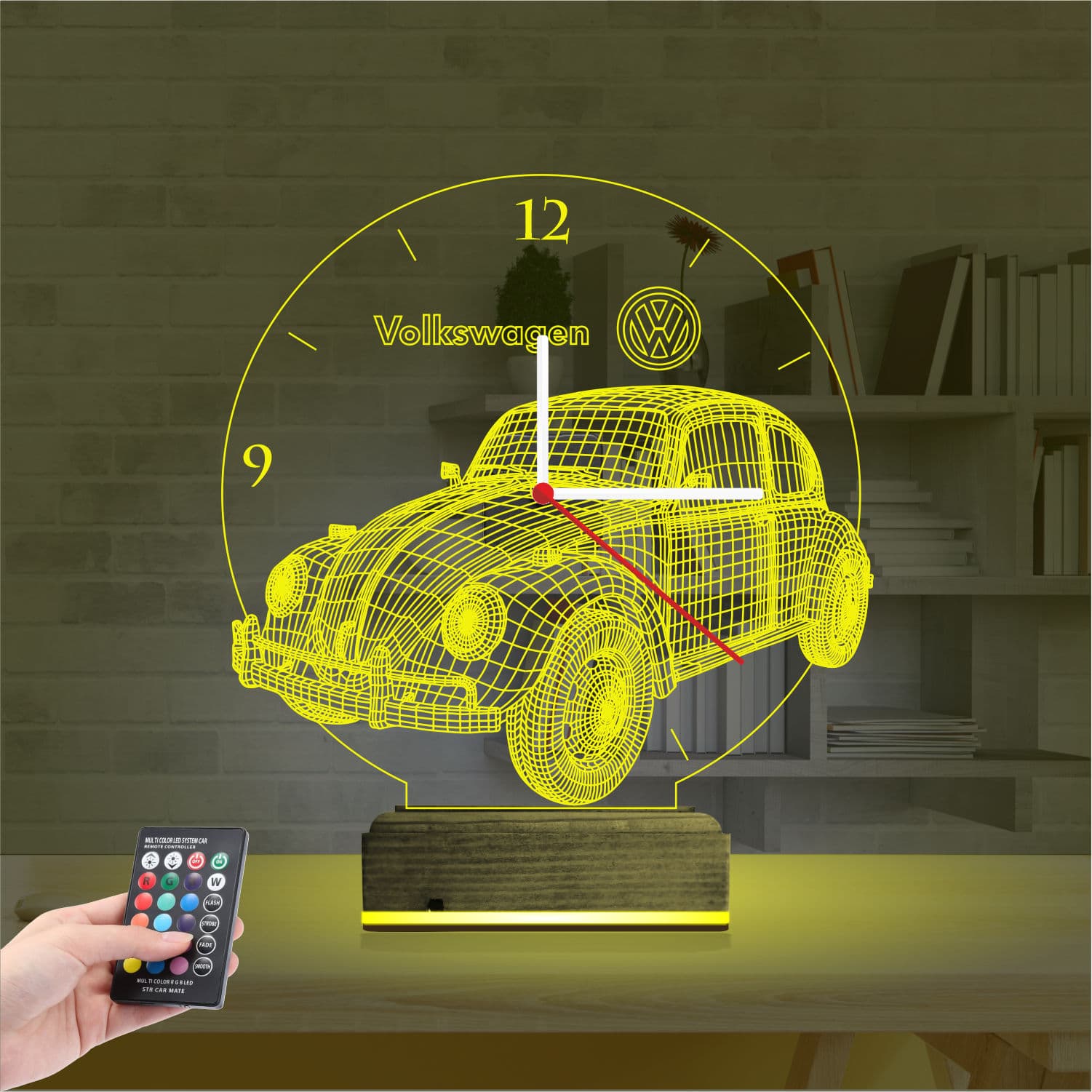 Фольксваген Жук — 3D LED Ночник | Подарок автолюбителю 5