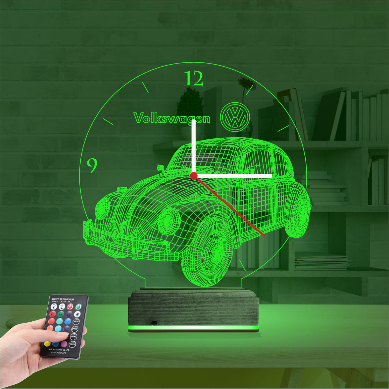 Фольксваген Жук — 3D LED Ночник | Подарок автолюбителю 6