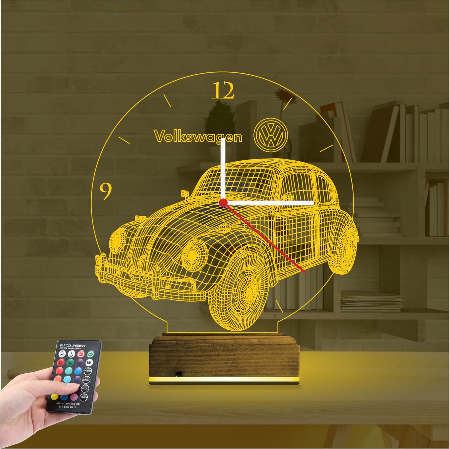 Фольксваген Жук — 3D LED Ночник | Подарок автолюбителю 8