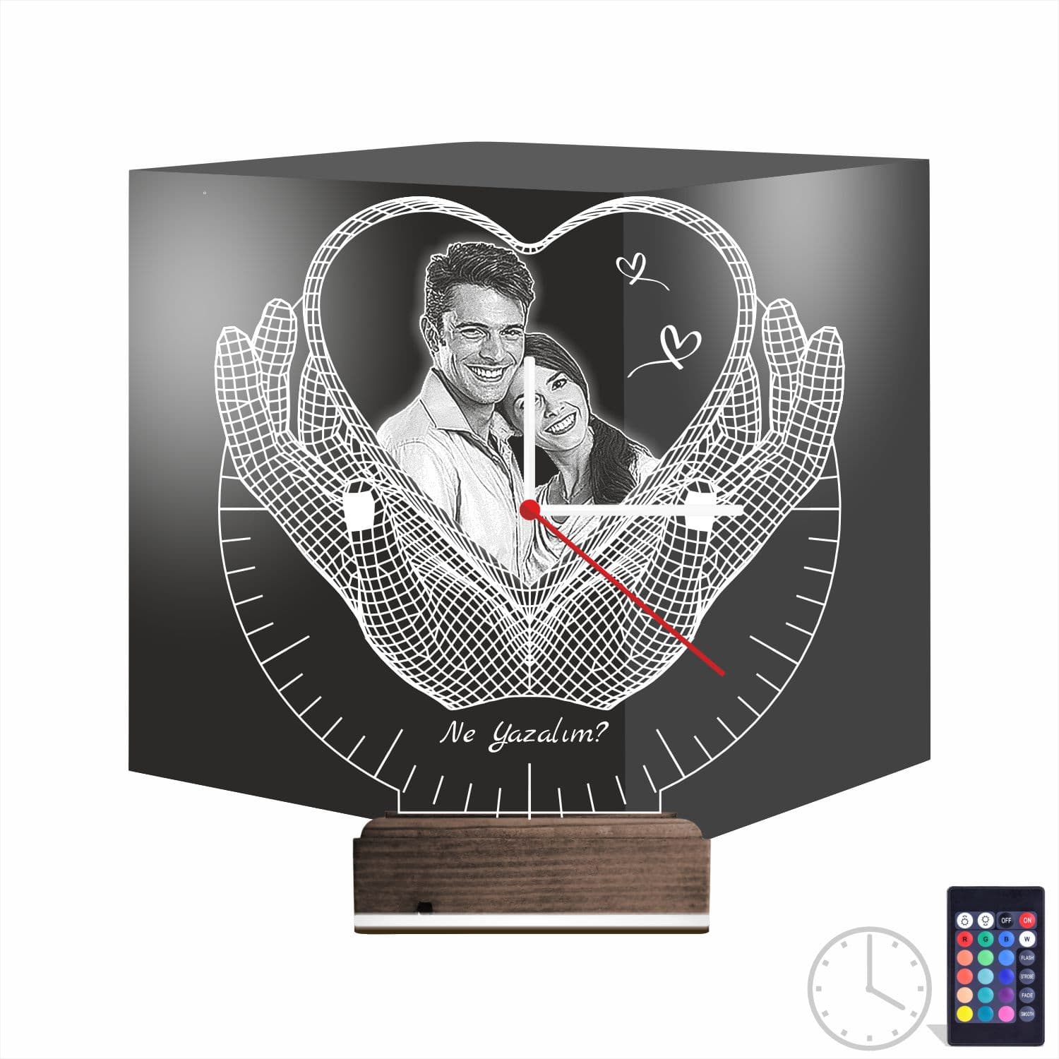 Влюбленная пара в сердце — 3D LED Ночник | Подарок на годовщину 1