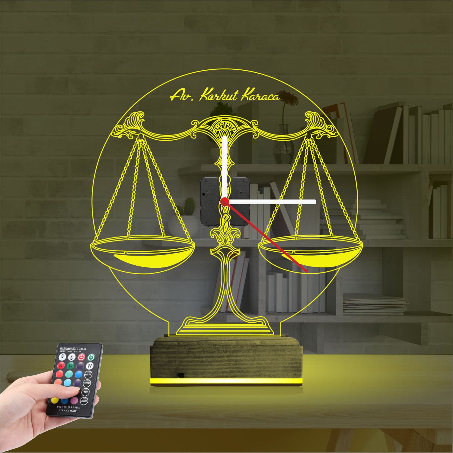 Весы правосудия — 3D LED Ночник | Подарок юристу 5