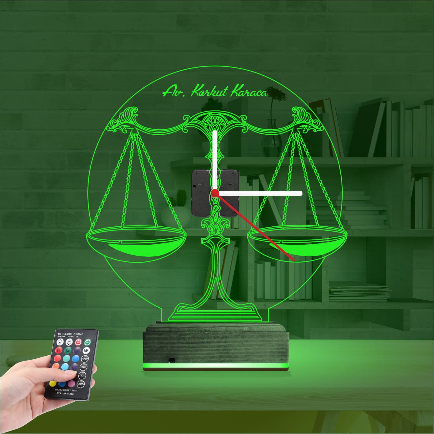 Весы правосудия — 3D LED Ночник | Подарок юристу 6