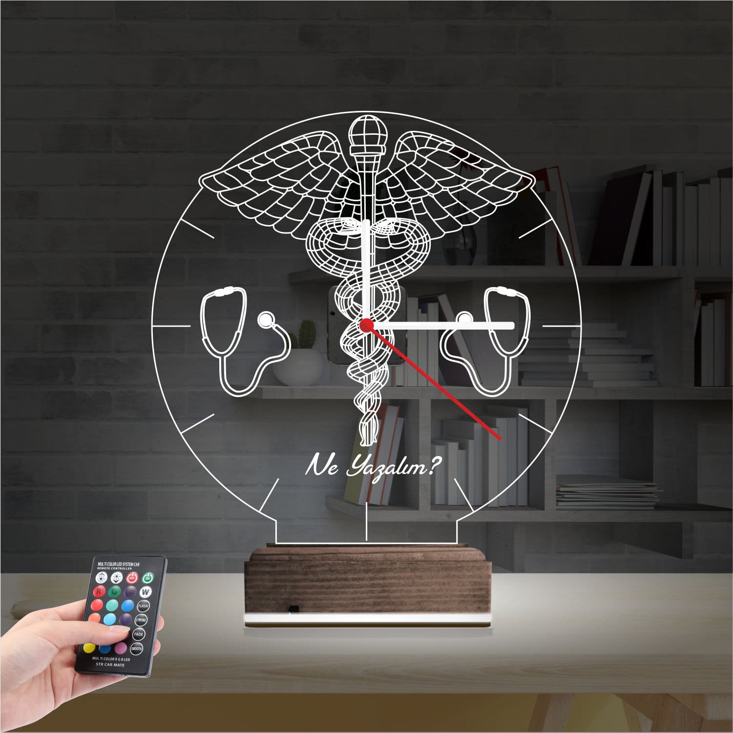 Медицинский символ — 3D LED Ночник | Подарок врачу 2