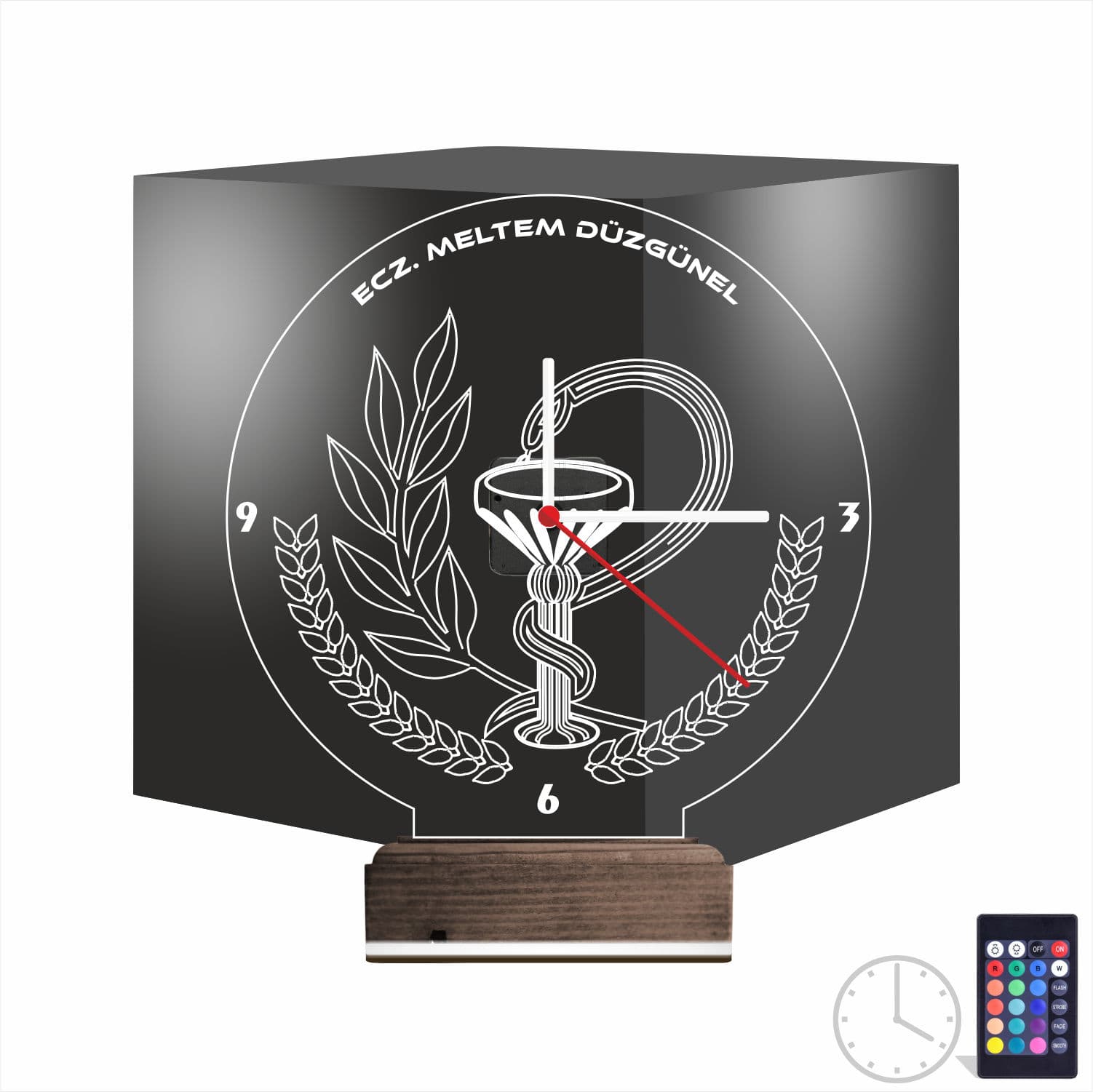 Часы Фармацевта 3D Ночник 1