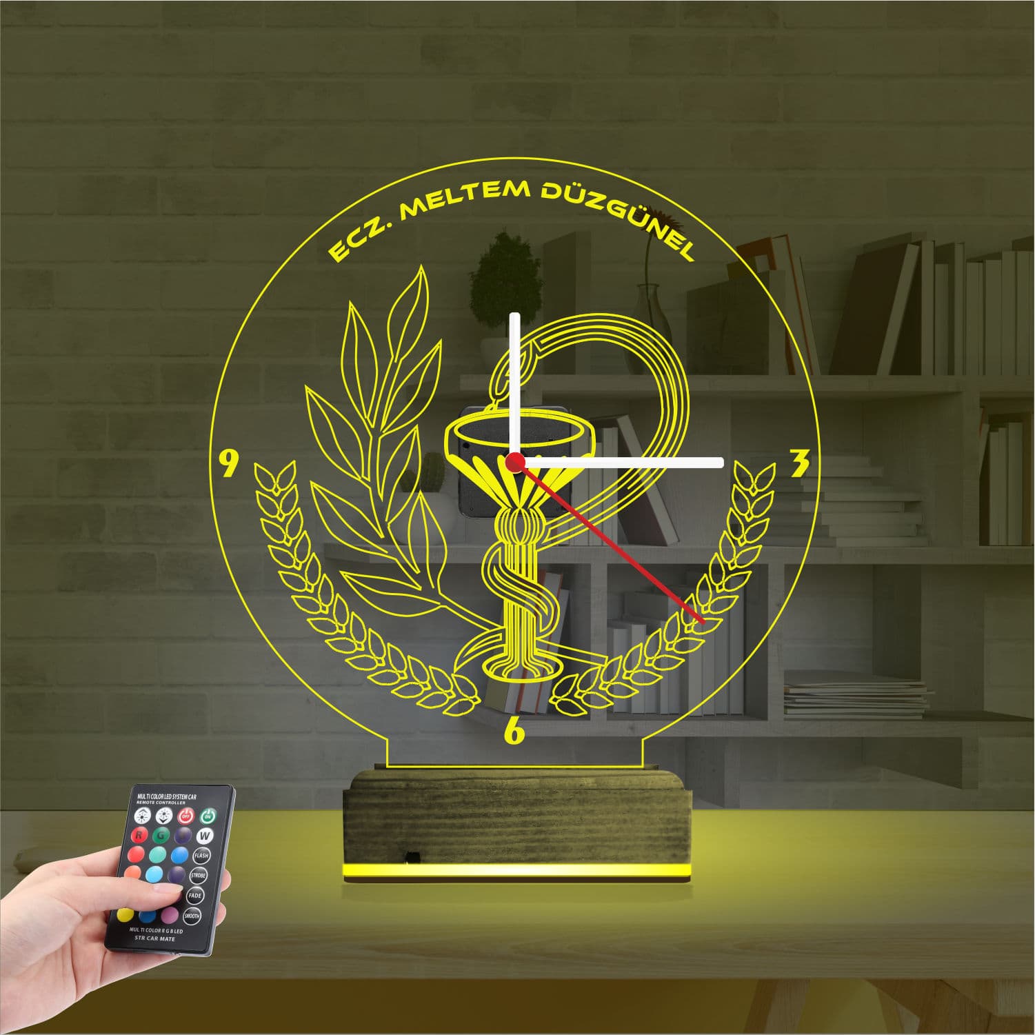 Часы Фармацевта 3D Ночник 5