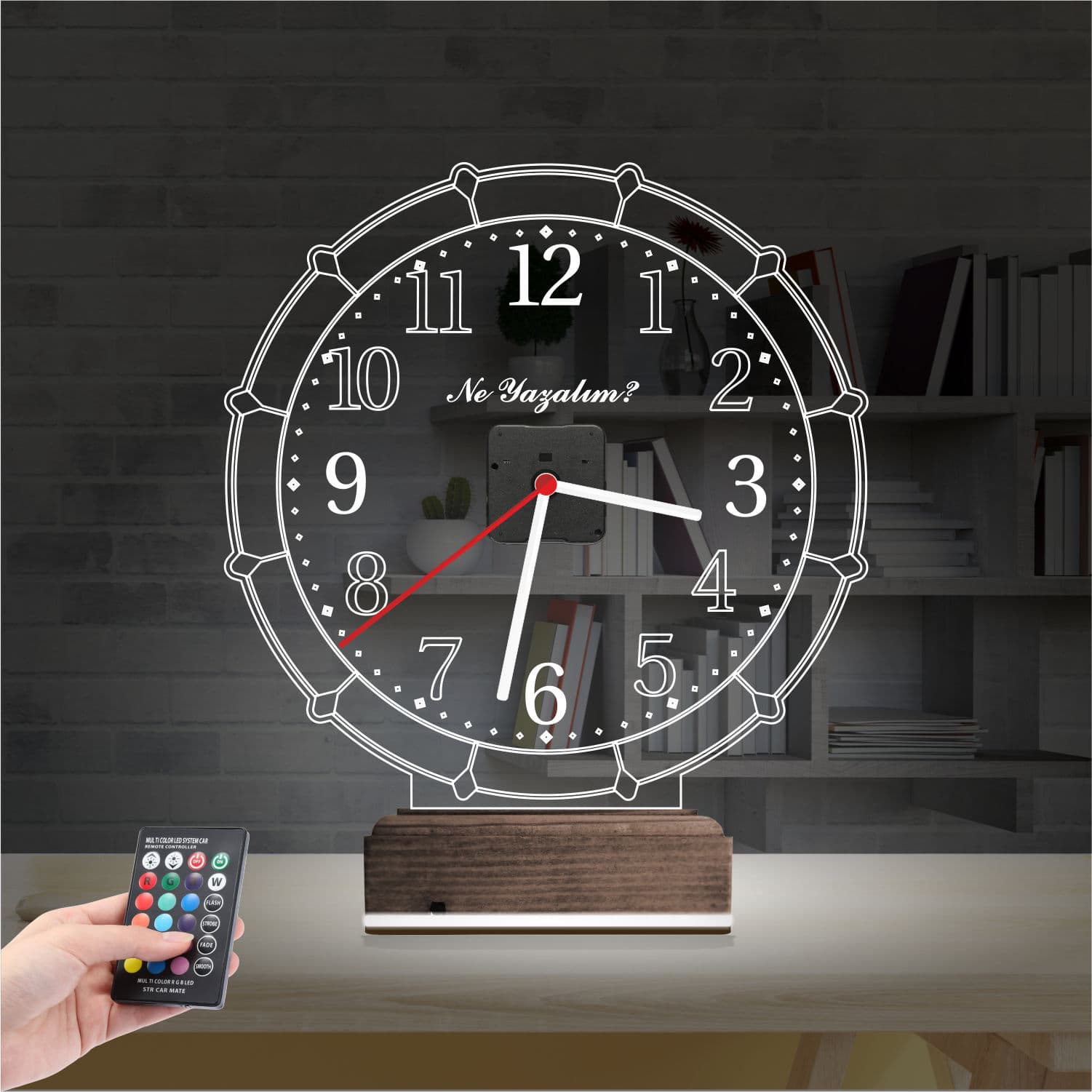 Часы со штурвалом — 3D LED Ночник | Оригинальный подарок 2