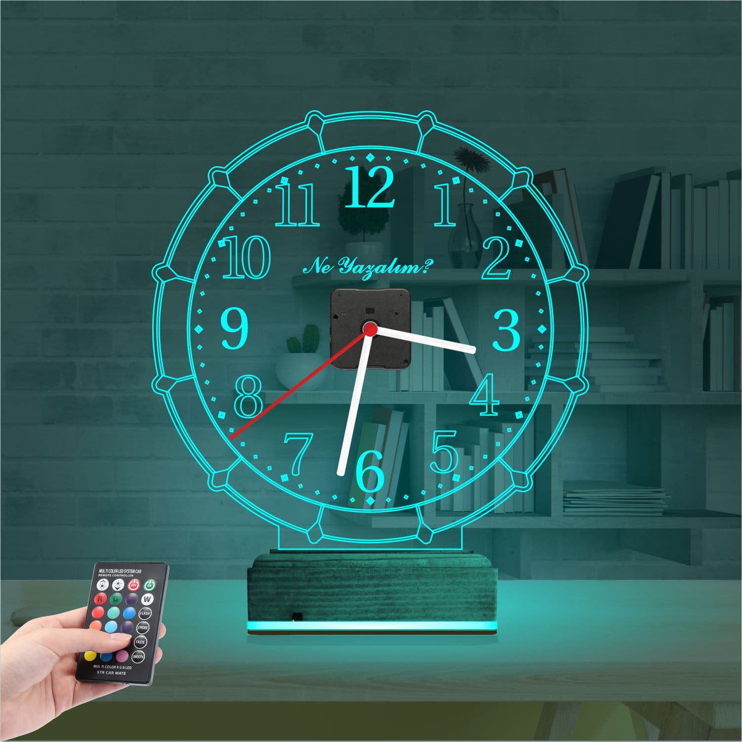 Часы со штурвалом — 3D LED Ночник | Оригинальный подарок 3