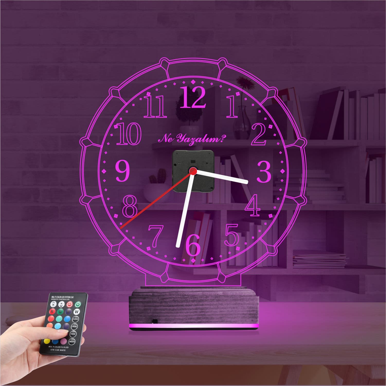 Часы со штурвалом — 3D LED Ночник | Оригинальный подарок 4