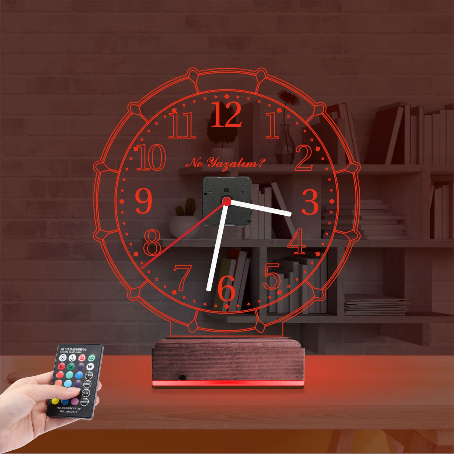 Часы со штурвалом — 3D LED Ночник | Оригинальный подарок 7