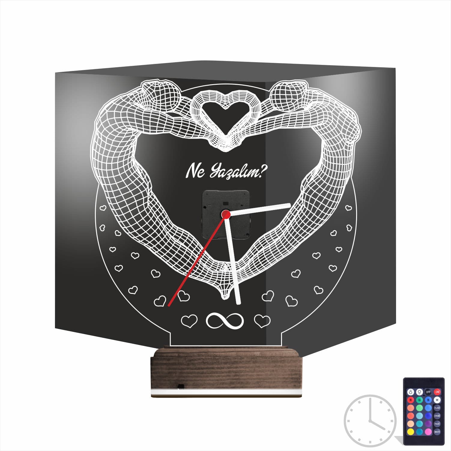 Сердце и бесконечность — 3D LED Ночник | Подарок любимым 1