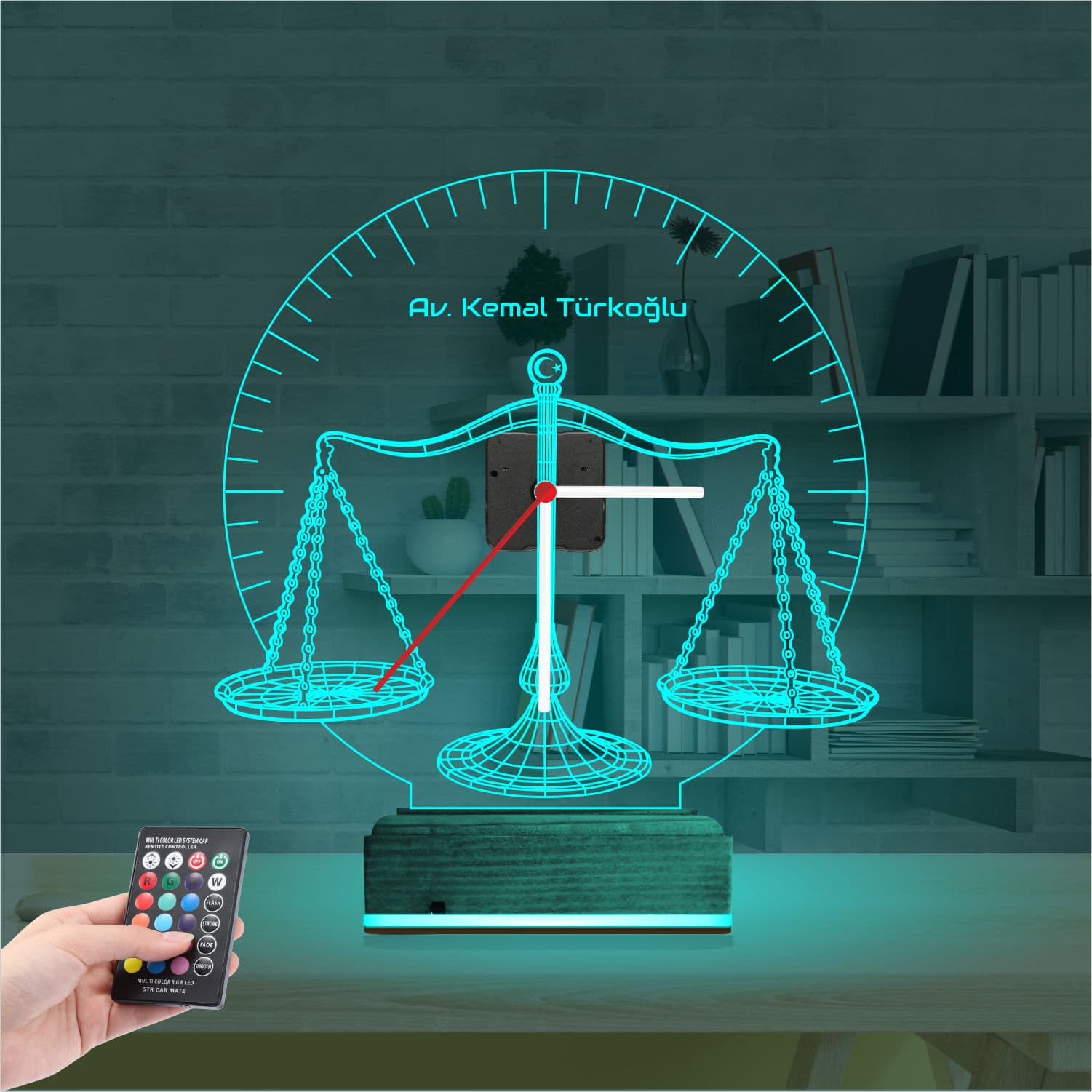 Весы Правосудия — 3D LED Ночник | Подарок юристу и адвокату 3