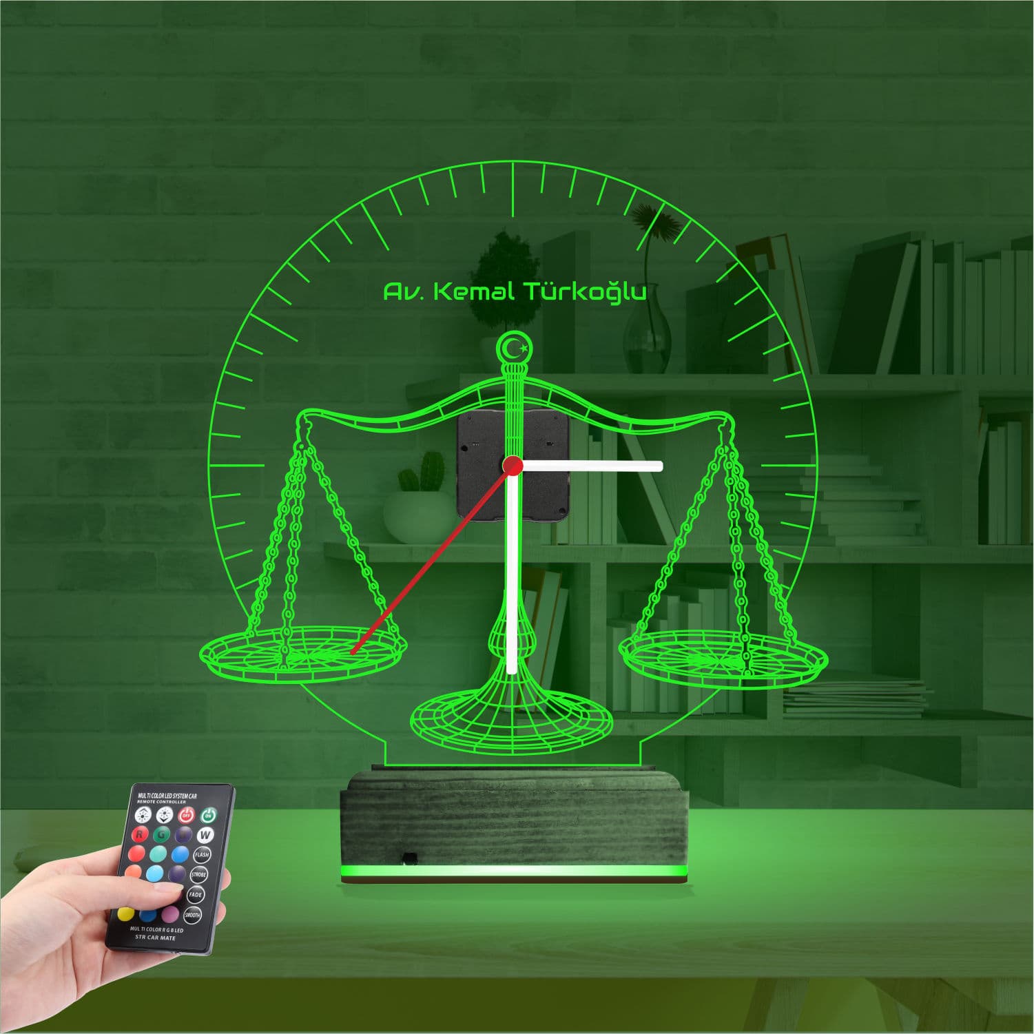 Весы Правосудия — 3D LED Ночник | Подарок юристу и адвокату 6