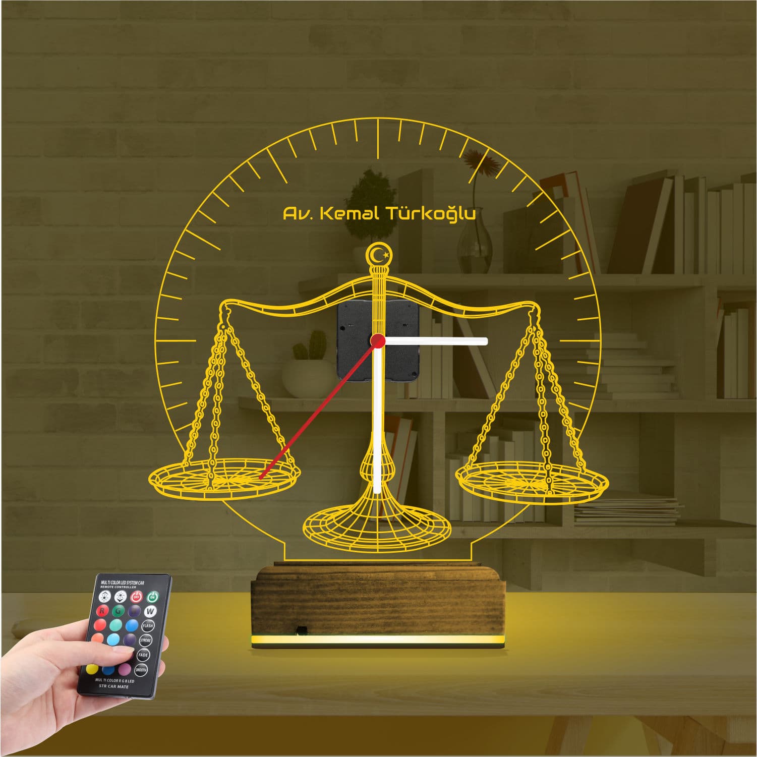 Весы Правосудия — 3D LED Ночник | Подарок юристу и адвокату 8