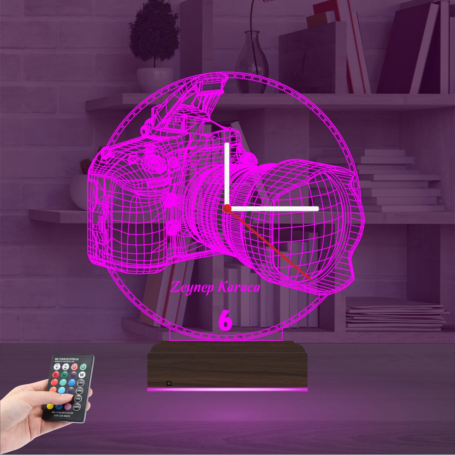 Фотоаппарат — 3D LED Ночник | Подарок фотографу 4