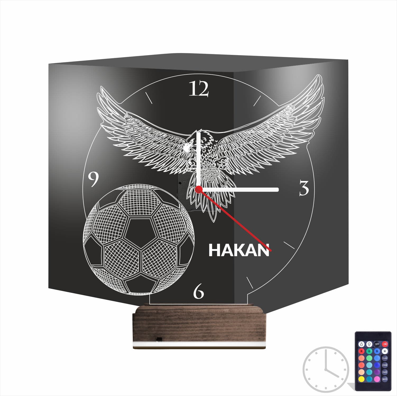 Орел и Футбол (именной) — 3D LED Ночник | Подарок мужчине