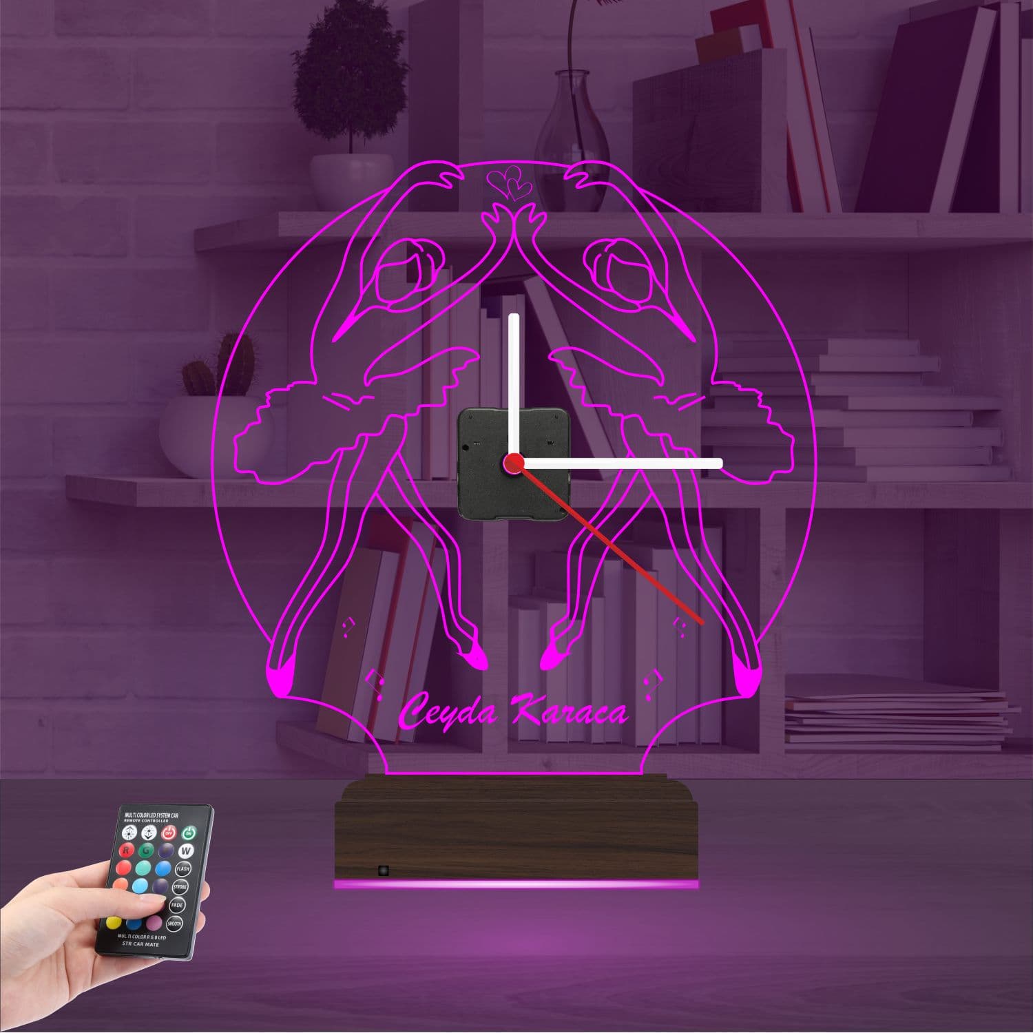 Балерины — 3D LED Ночник с часами | Подарок девочке 4