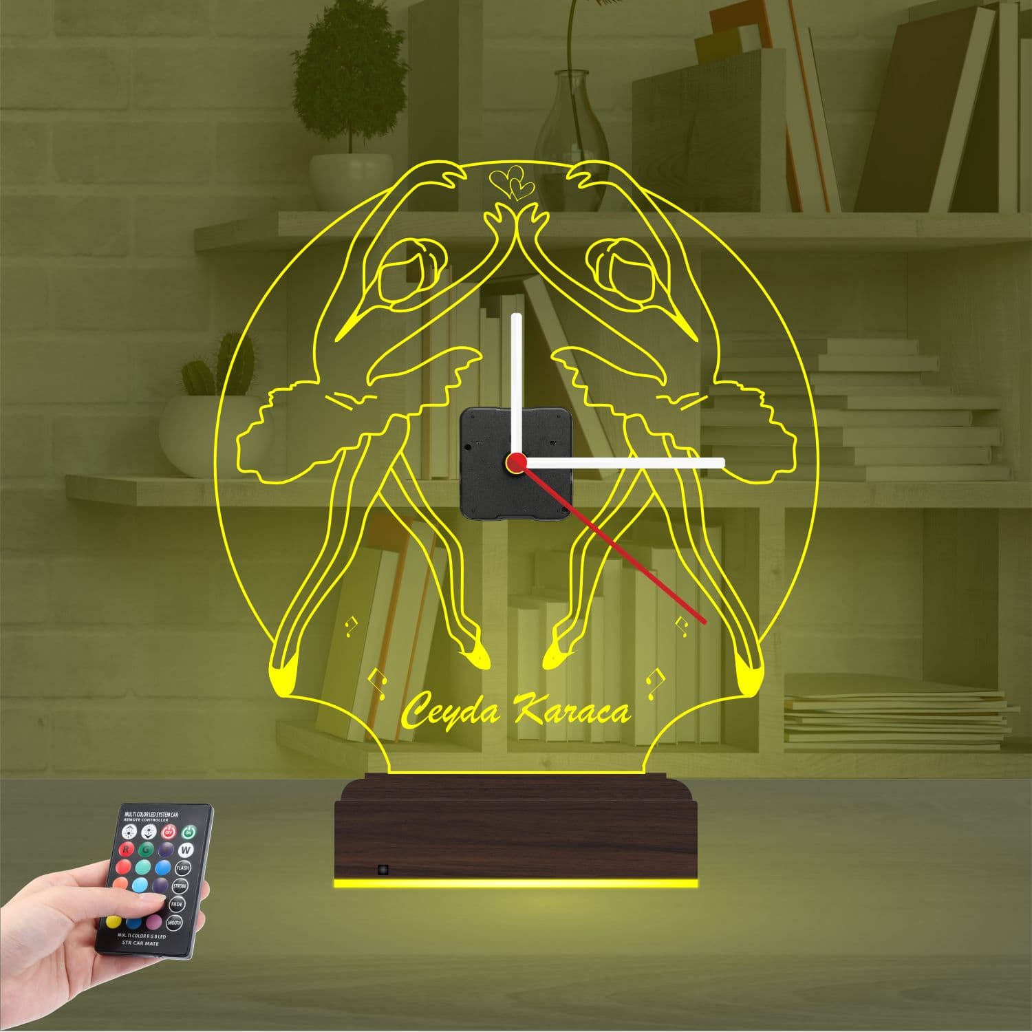 Балерины — 3D LED Ночник с часами | Подарок девочке 7