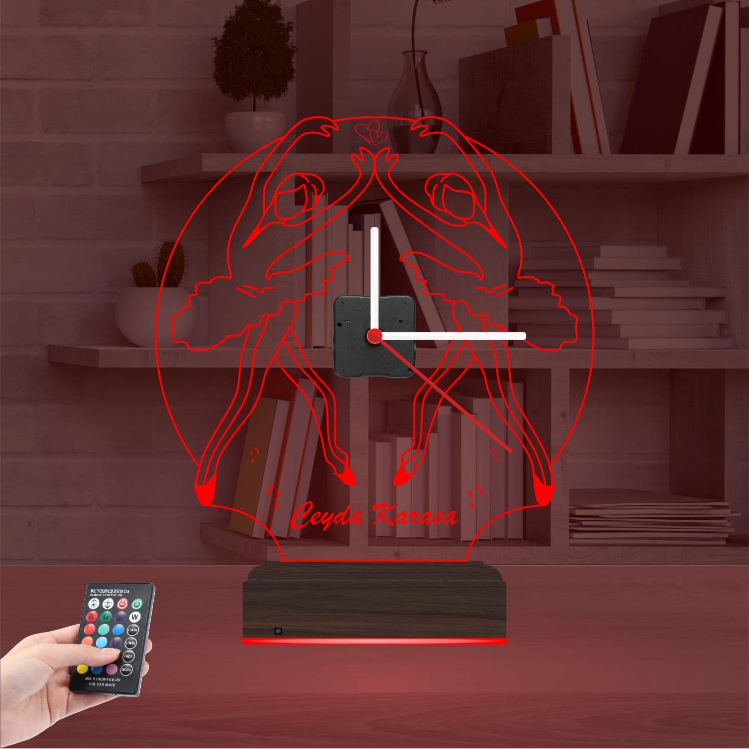 Балерины с часами — 3D LED Ночник | Именной подарок 5