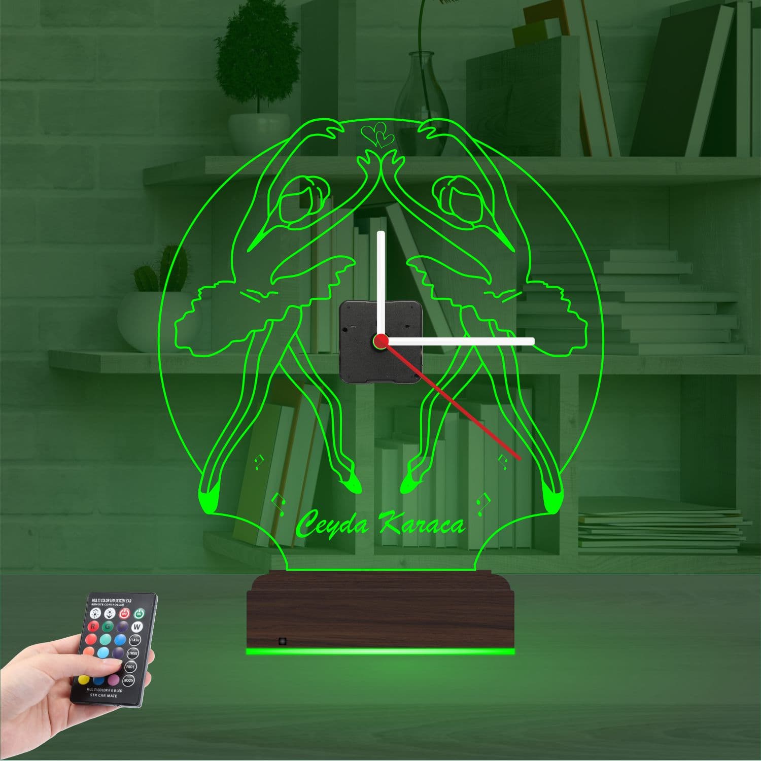 Балерины с часами — 3D LED Ночник | Именной подарок 6