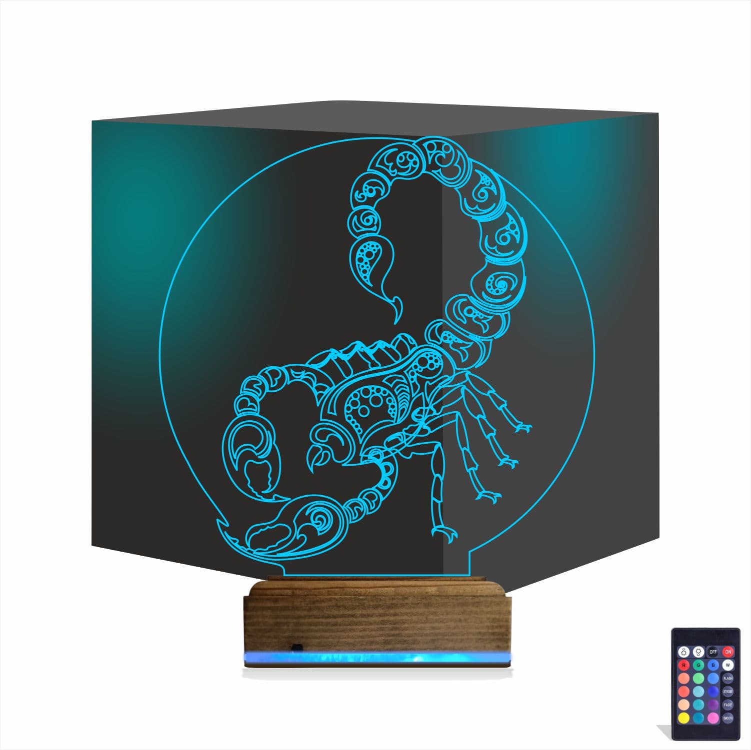 Скорпион — 3D LED Ночник | Оригинальный подарок мужчине 1