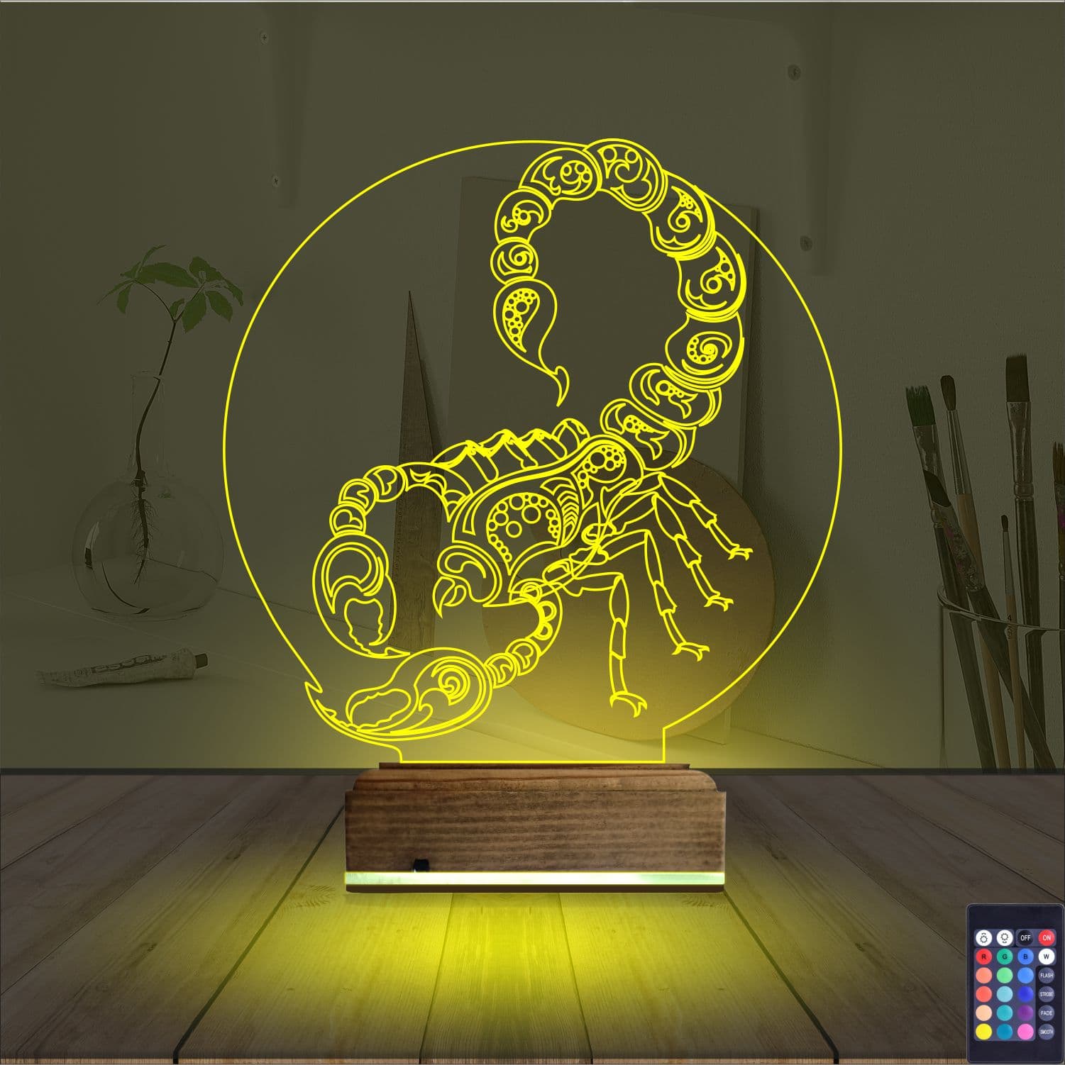 Скорпион — 3D LED Ночник | Оригинальный подарок мужчине 5