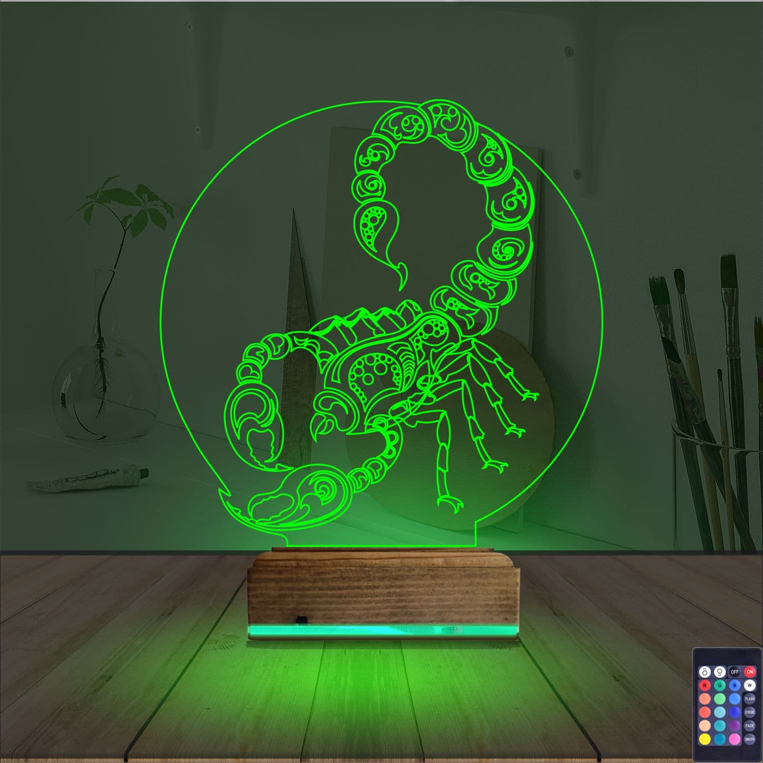 Скорпион — 3D LED Ночник | Оригинальный подарок мужчине 6