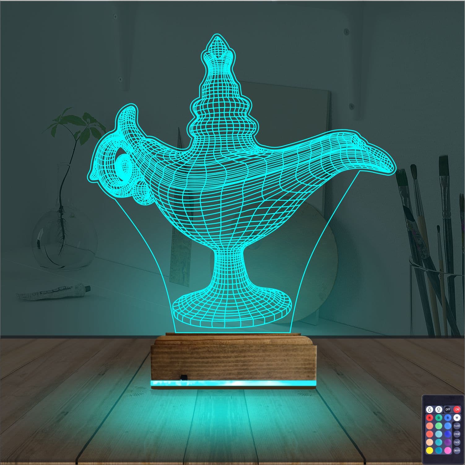 Лампа Аладдина — 3D LED Ночник | Оригинальный подарок 3