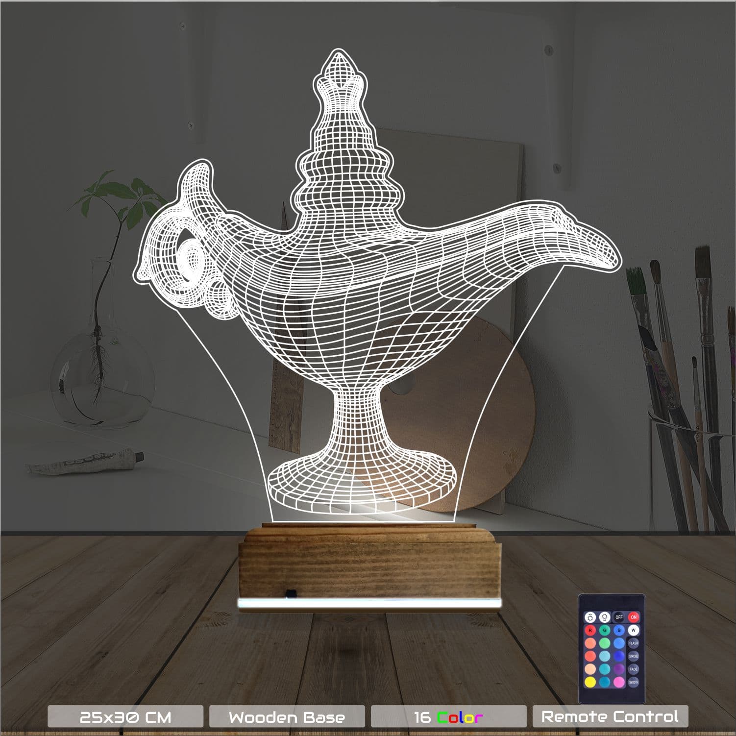 Лампа Аладдина — 3D LED Ночник | Оригинальный подарок 8