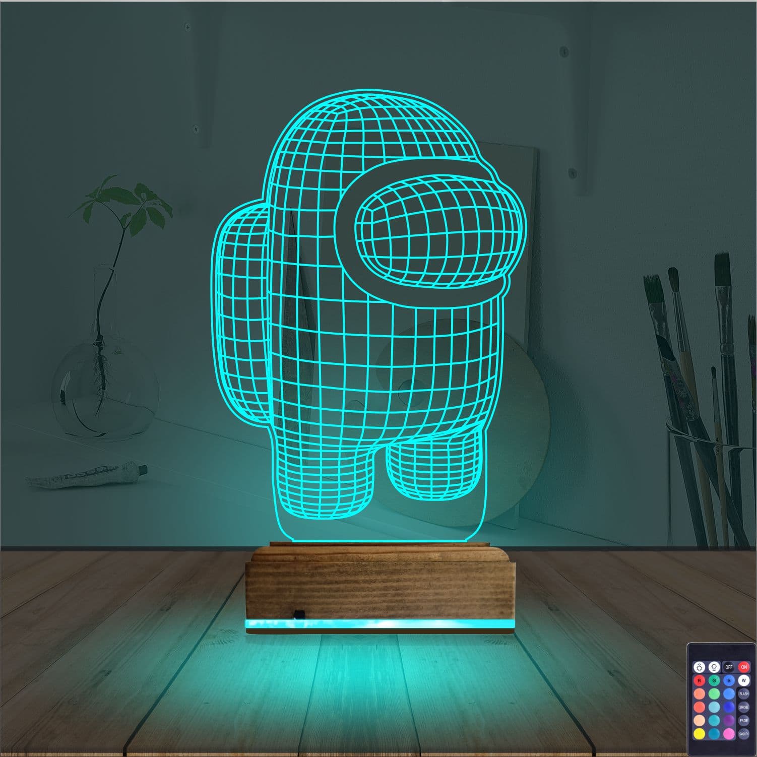 Амонг Ас — 3D LED Ночник | Подарок геймеру 3