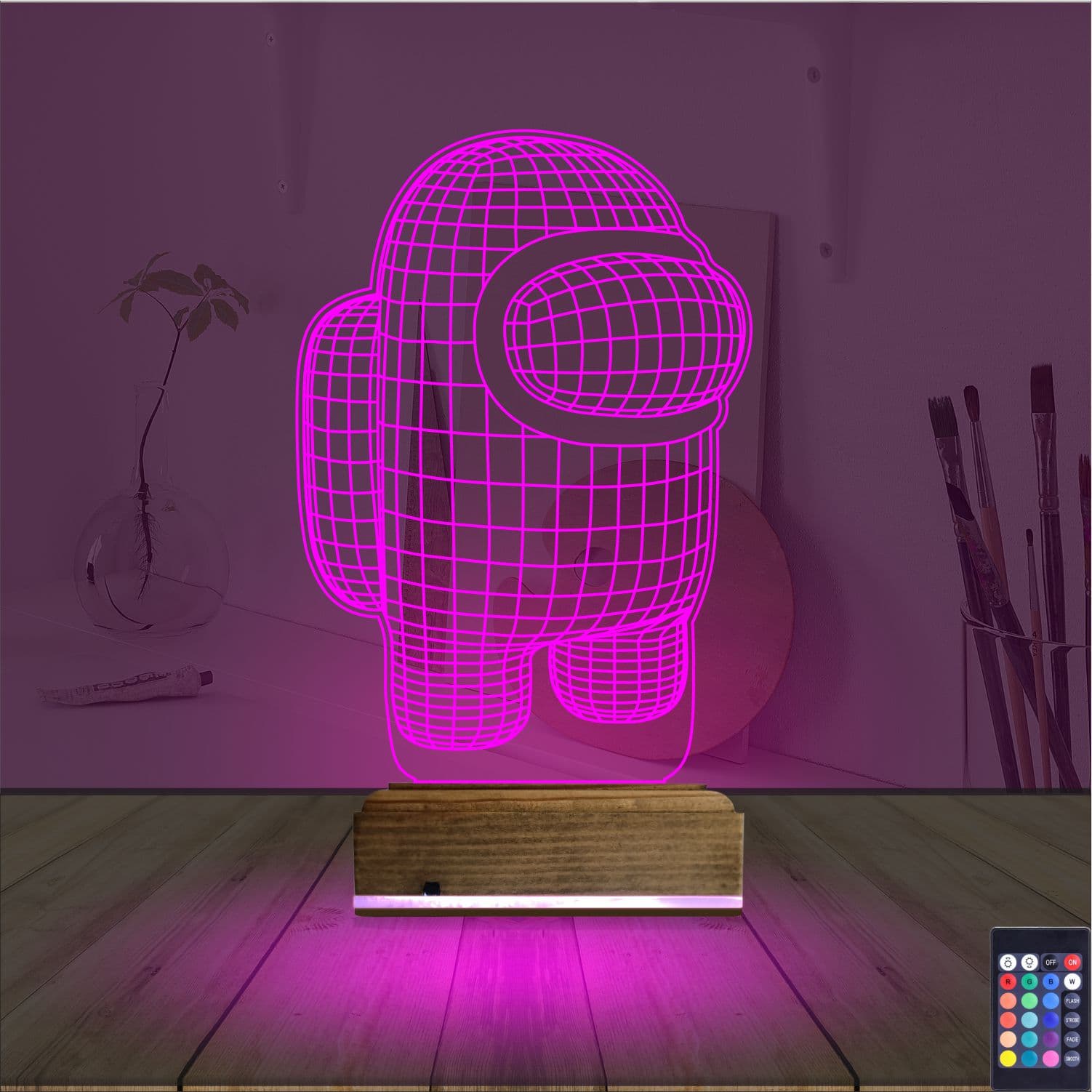 Амонг Ас — 3D LED Ночник | Подарок геймеру 4