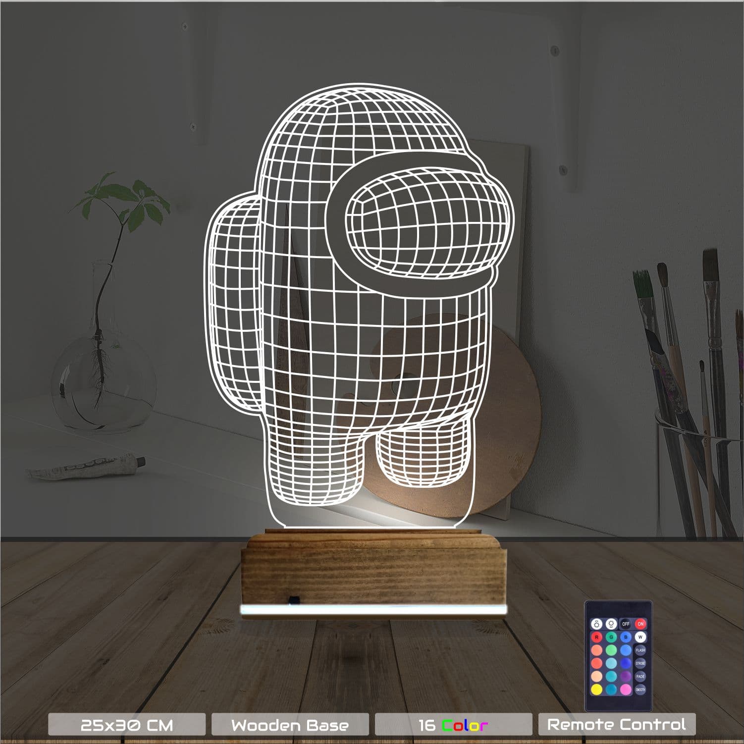 Амонг Ас — 3D LED Ночник | Подарок геймеру 8