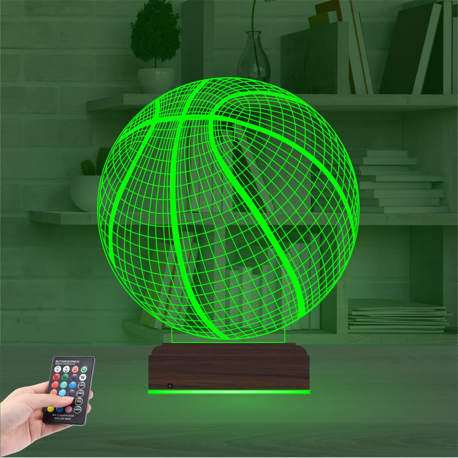 Баскетбольный мяч — 3D LED Ночник | Подарок любителю спорта 6