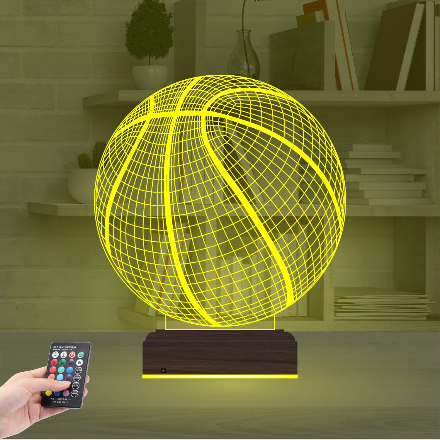 Баскетбольный мяч — 3D LED Ночник | Подарок любителю спорта 7