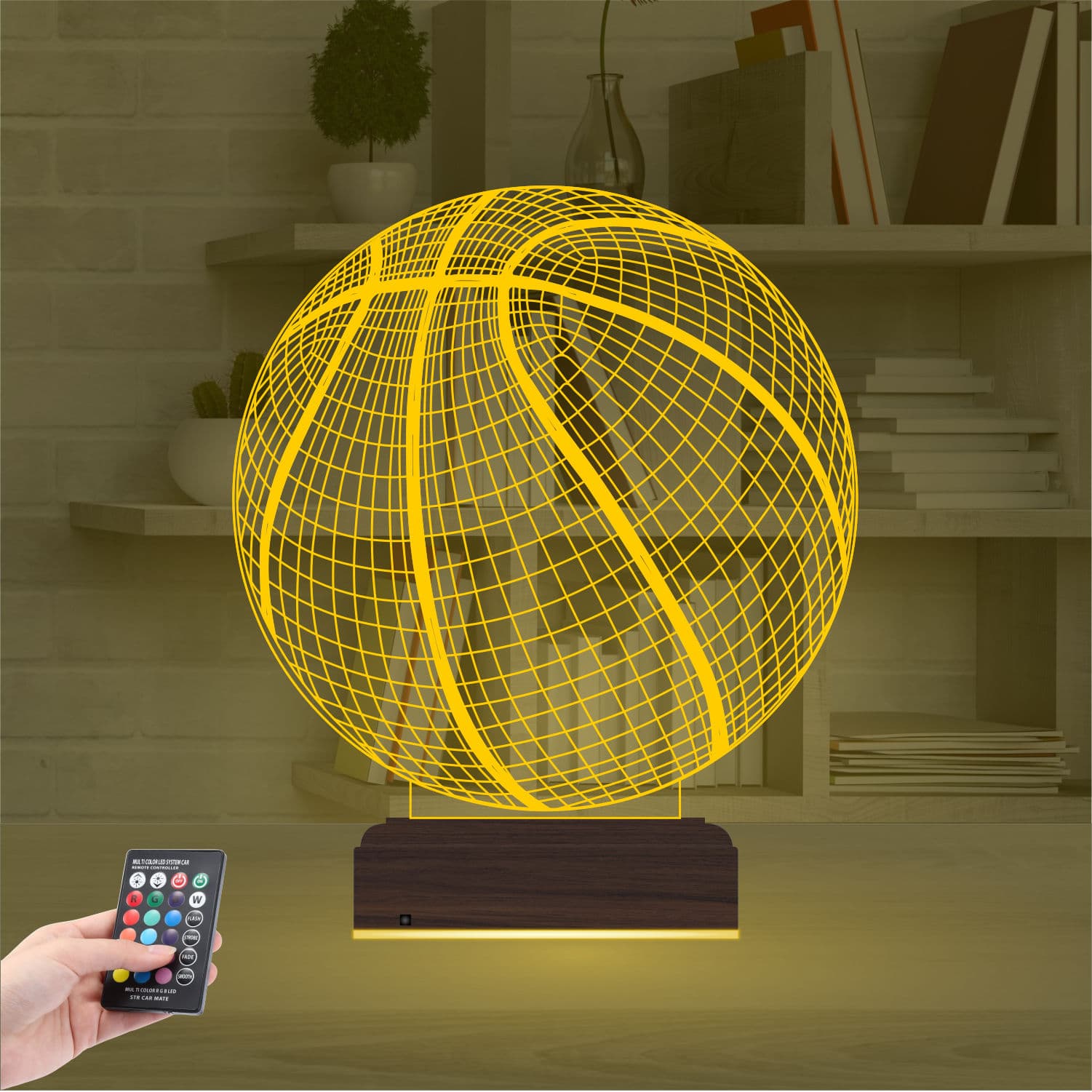 Баскетбольный мяч — 3D LED Ночник | Подарок любителю спорта 8