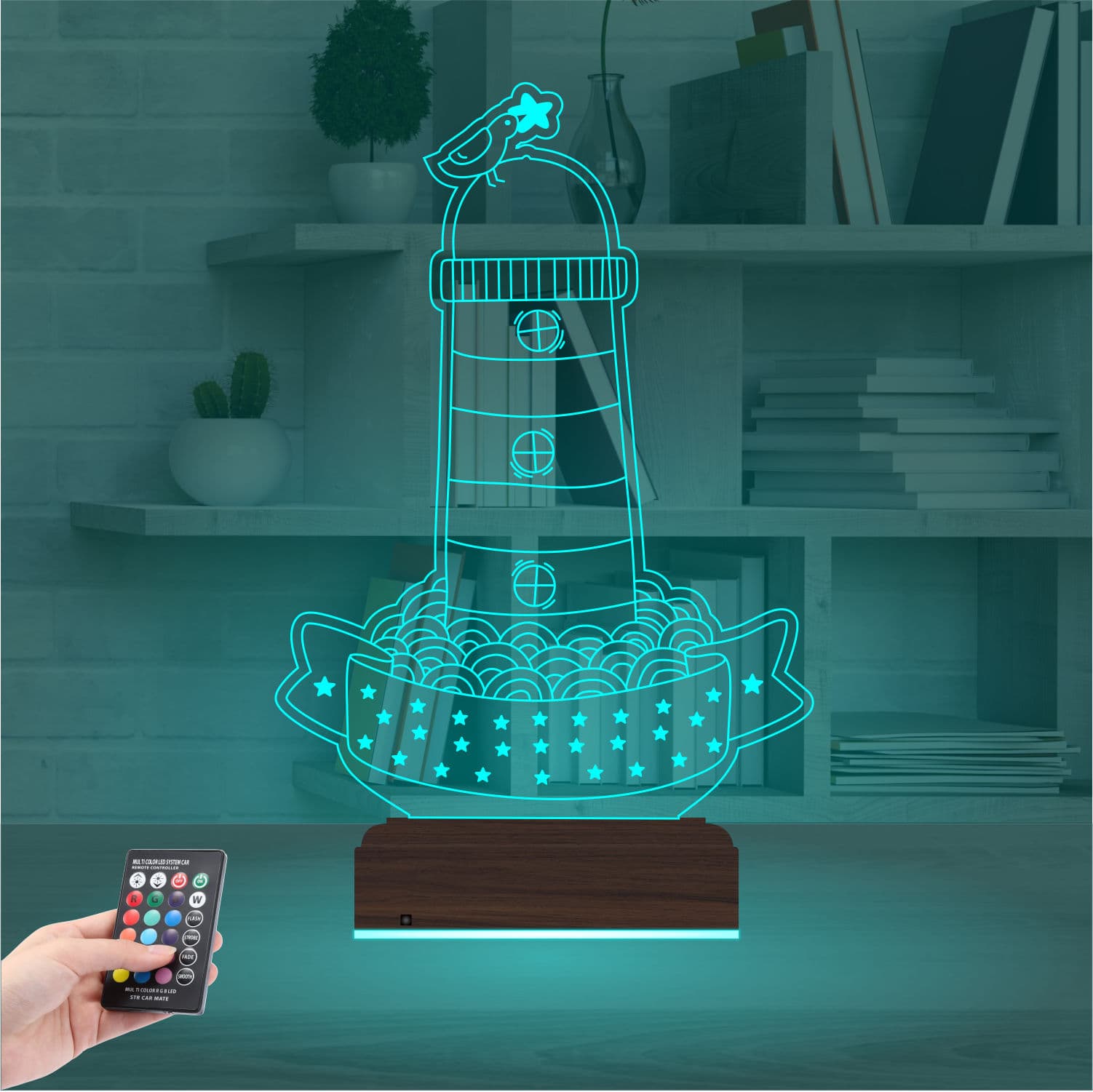 Маяк — 3D LED Ночник | Подарок для дома 3