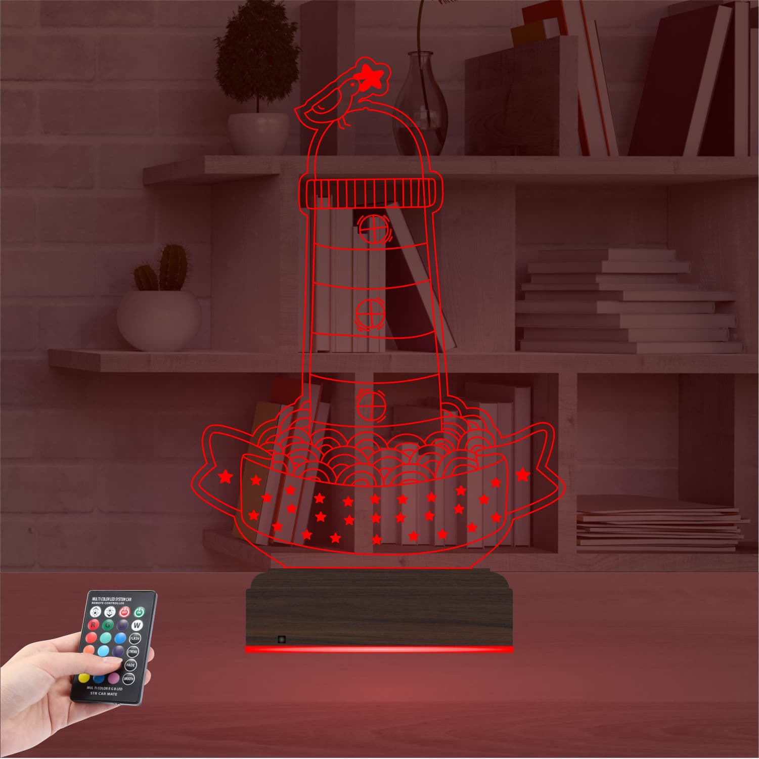 Маяк — 3D LED Ночник | Подарок для дома 5