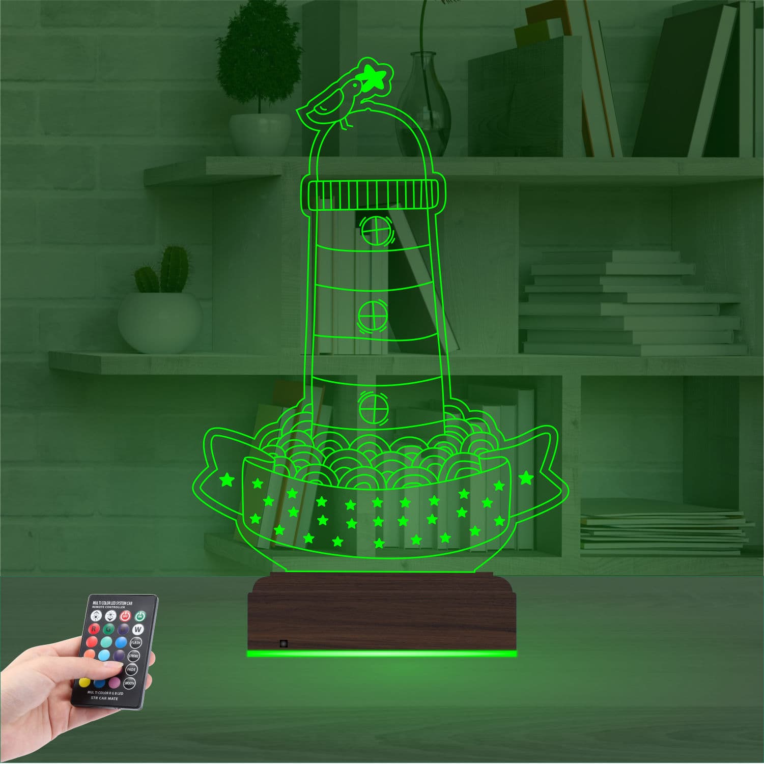 Маяк — 3D LED Ночник | Подарок для дома 6