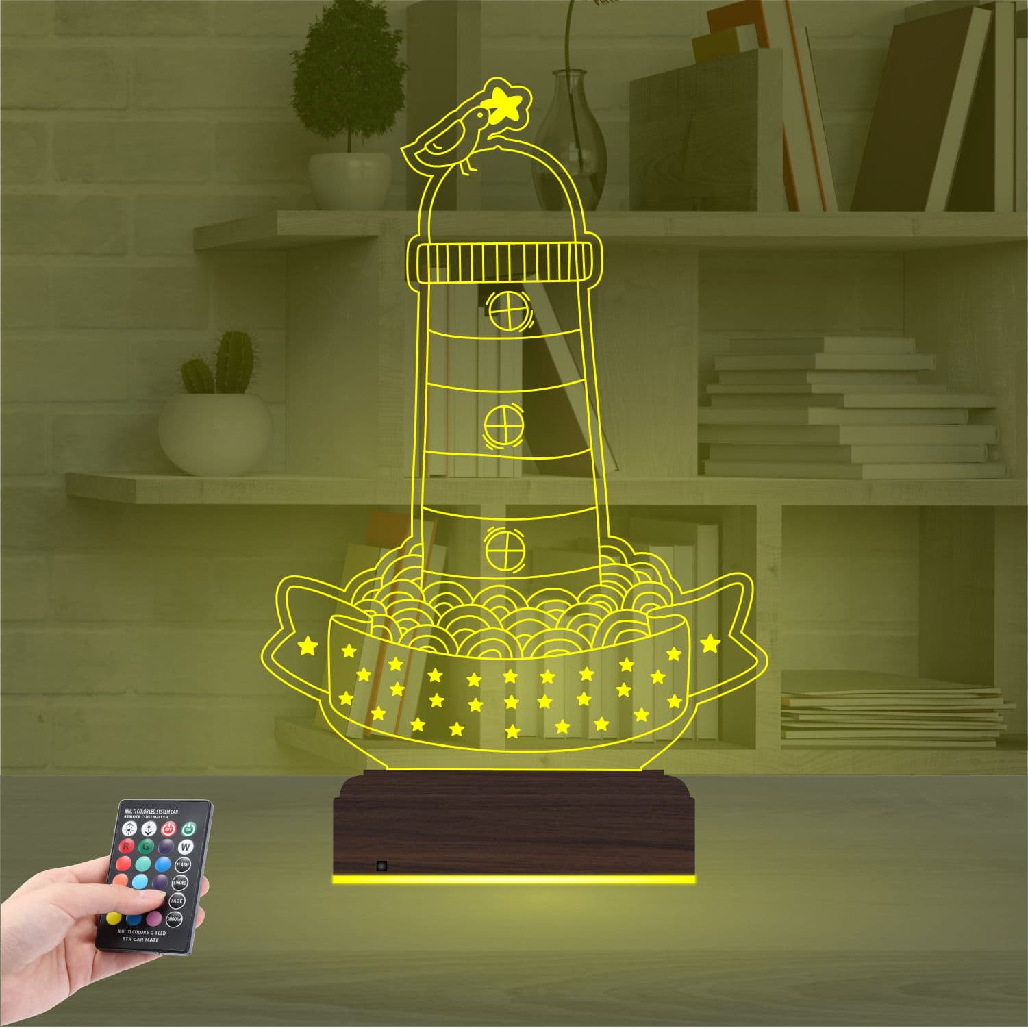 Маяк — 3D LED Ночник | Подарок для дома 7