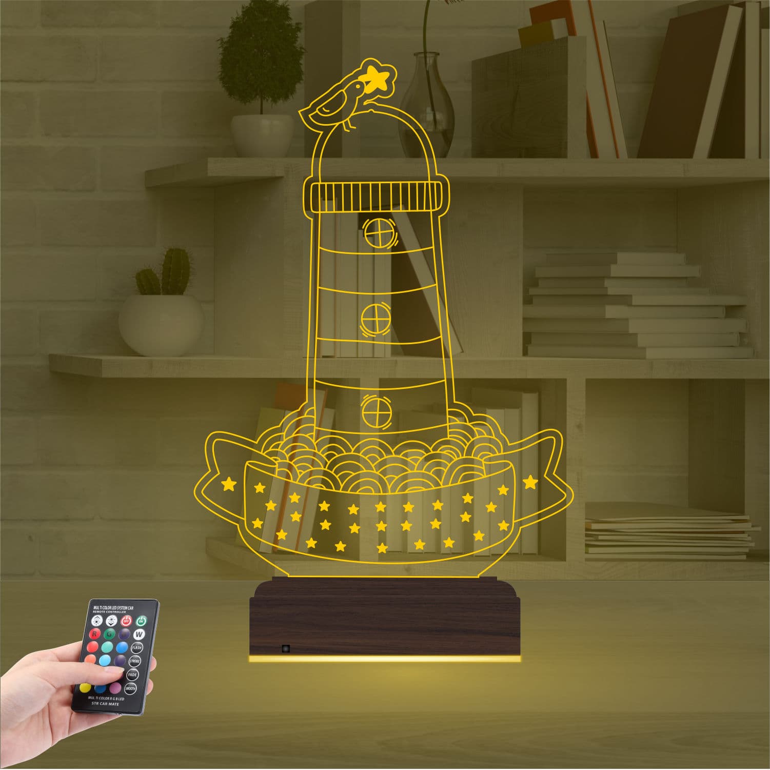 Маяк — 3D LED Ночник | Подарок для дома 8